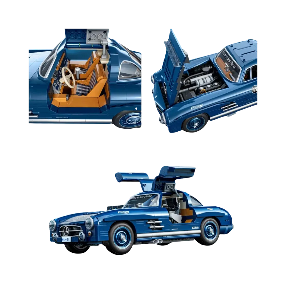 Mattel Brick Shop Hot Wheels Mercedes-Benz 300 SL Building Set