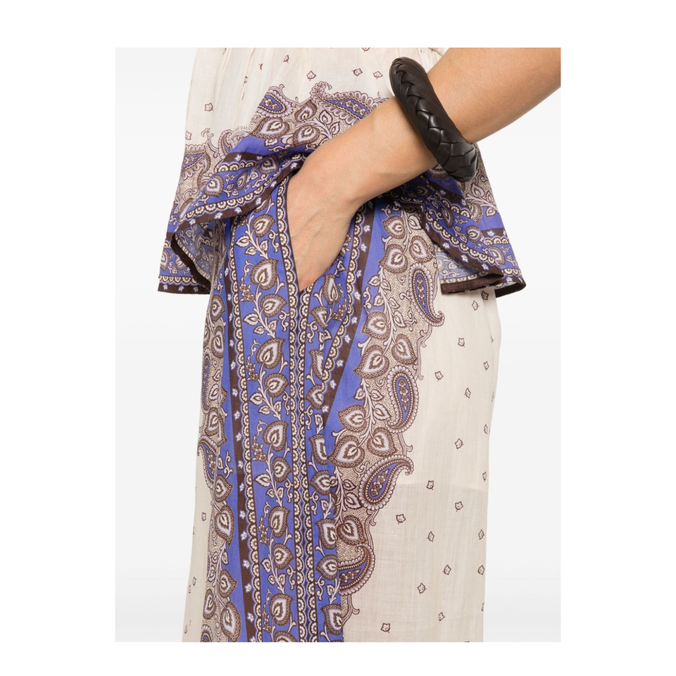 Maxine Wide Leg Printed Trousers