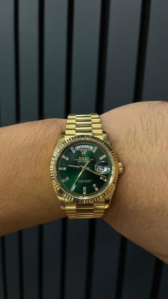 Rolex | Day-Date | 128238 | Yellow gold | 36 mm | Yellow gold | Champagne | Automatic