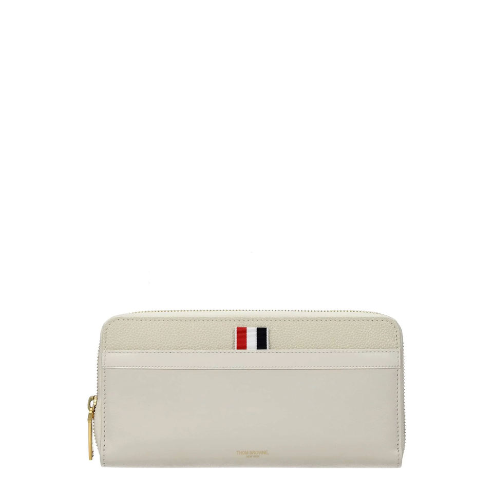 Wallets Leather Ivory In Beige