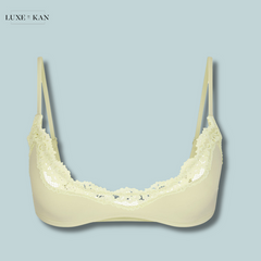 SKIMS Fits Everybody lace-trimmed stretch-woven bra