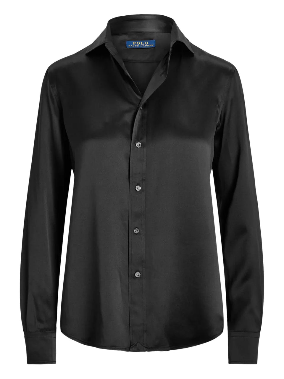 satin button-up shirt