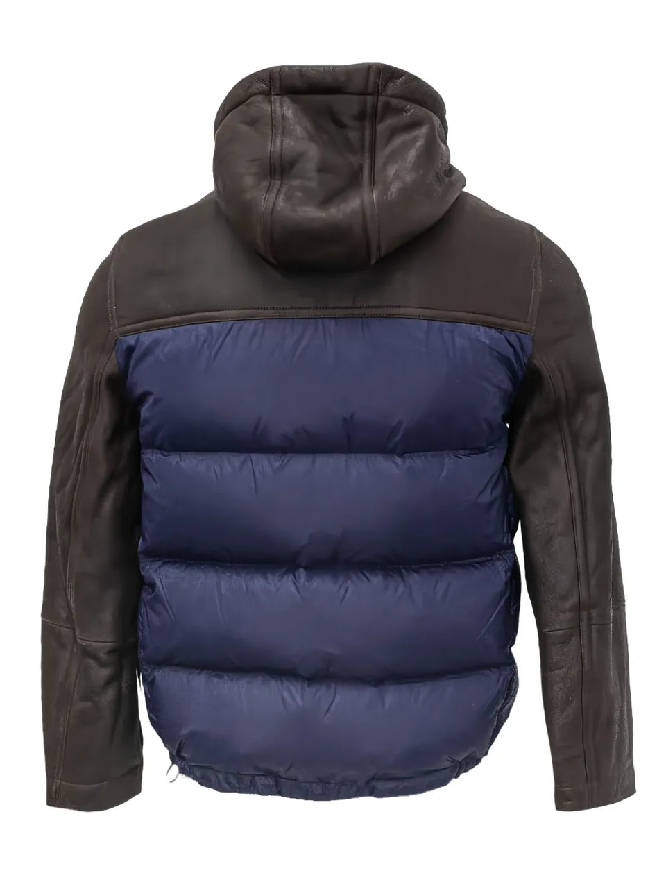 colour-block puffer jacket