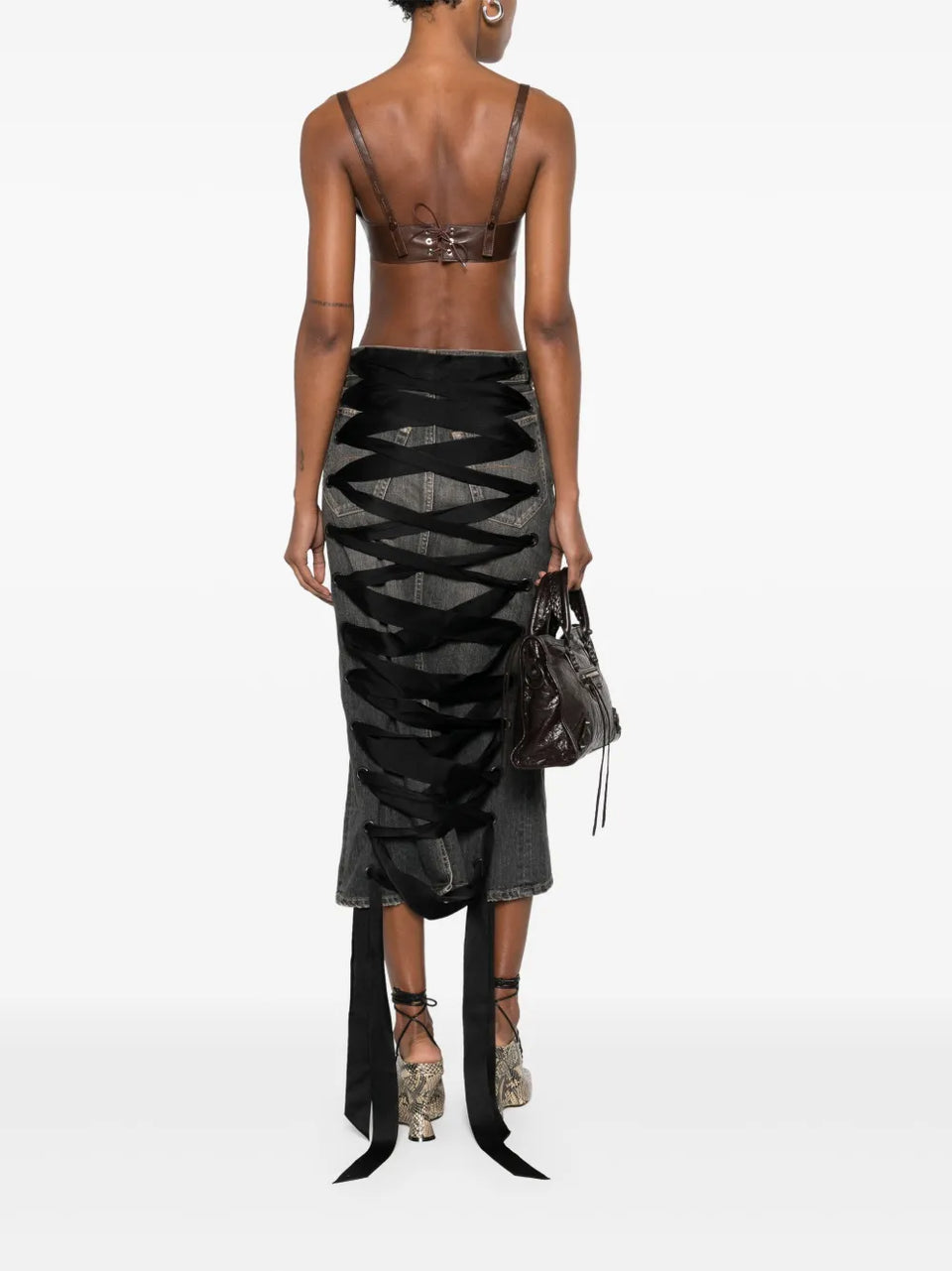 lace-up skirt