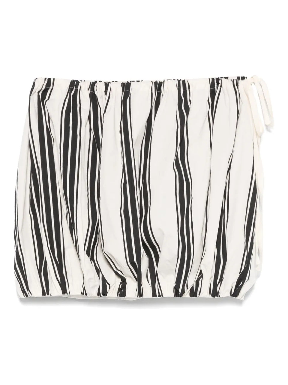striped mini skirt