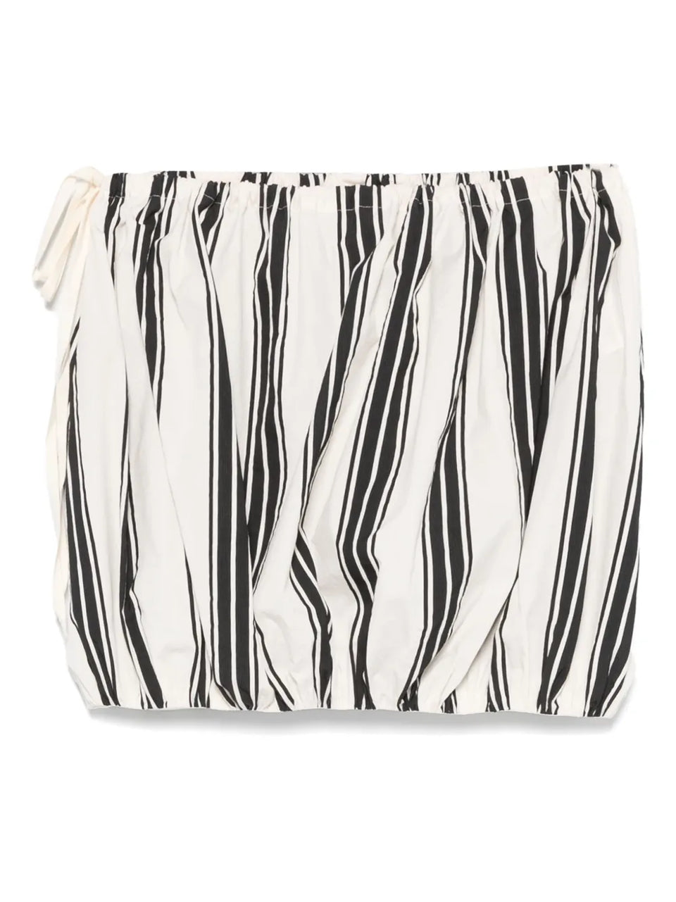 striped mini skirt
