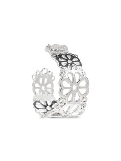 Flower Lace hoop earrings
