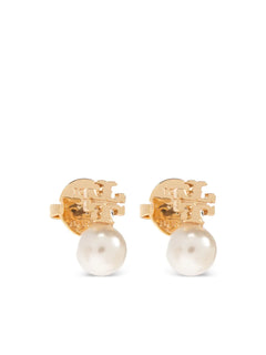Pearl stud earrings