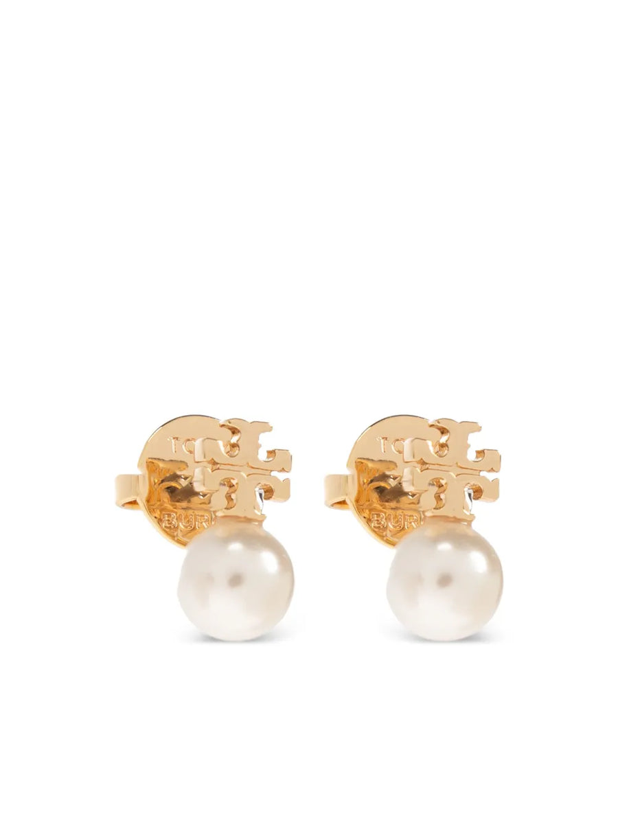 Pearl stud earrings