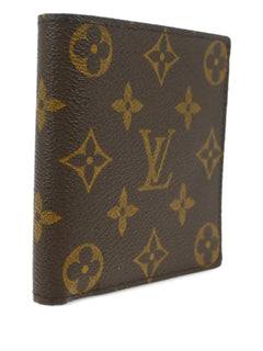 monogram canvas bifold wallet