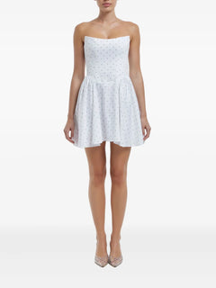 Tuck corset mini dress