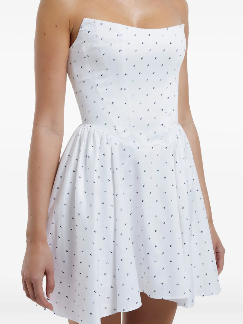 Tuck corset mini dress