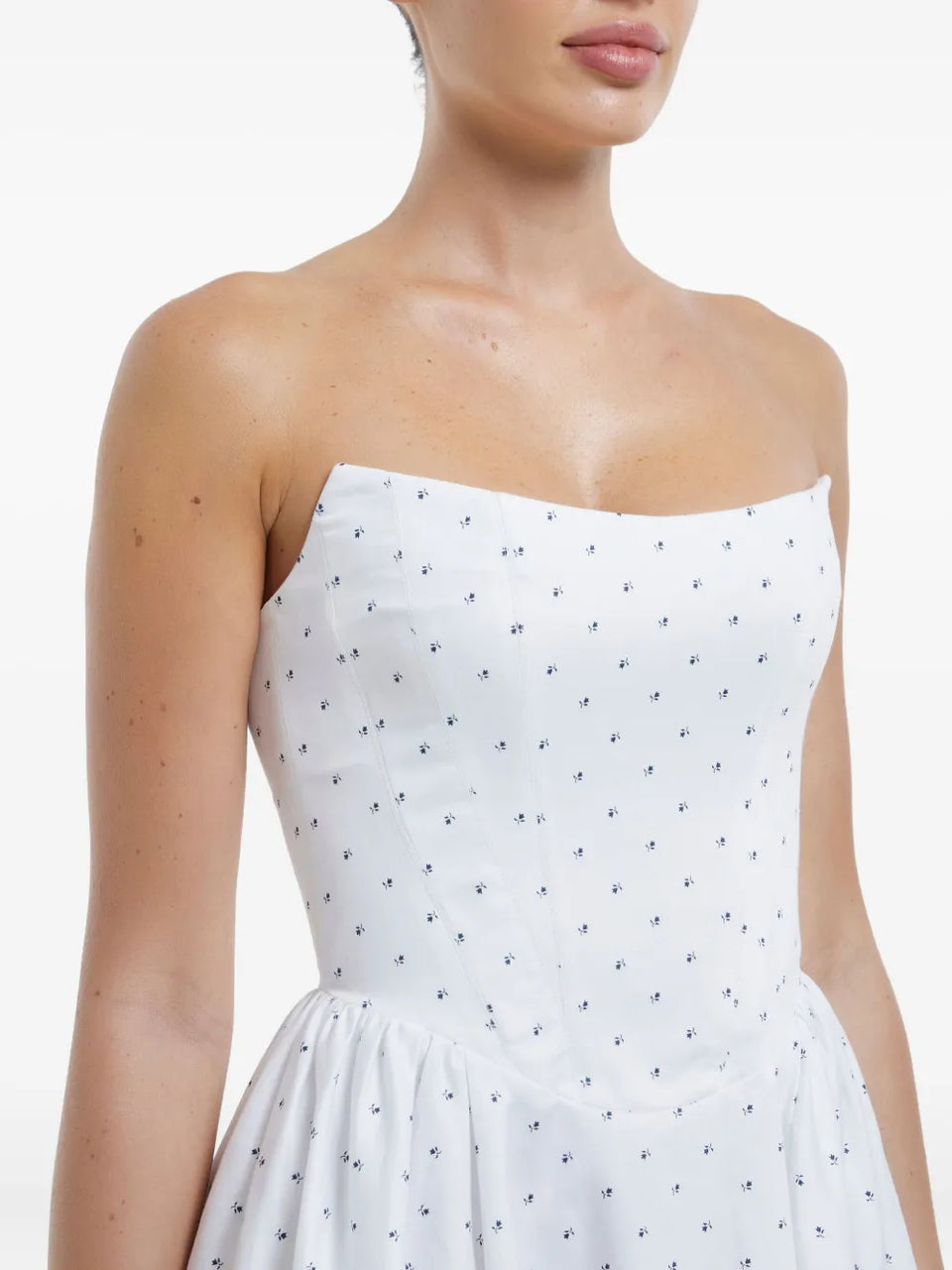 Tuck corset mini dress