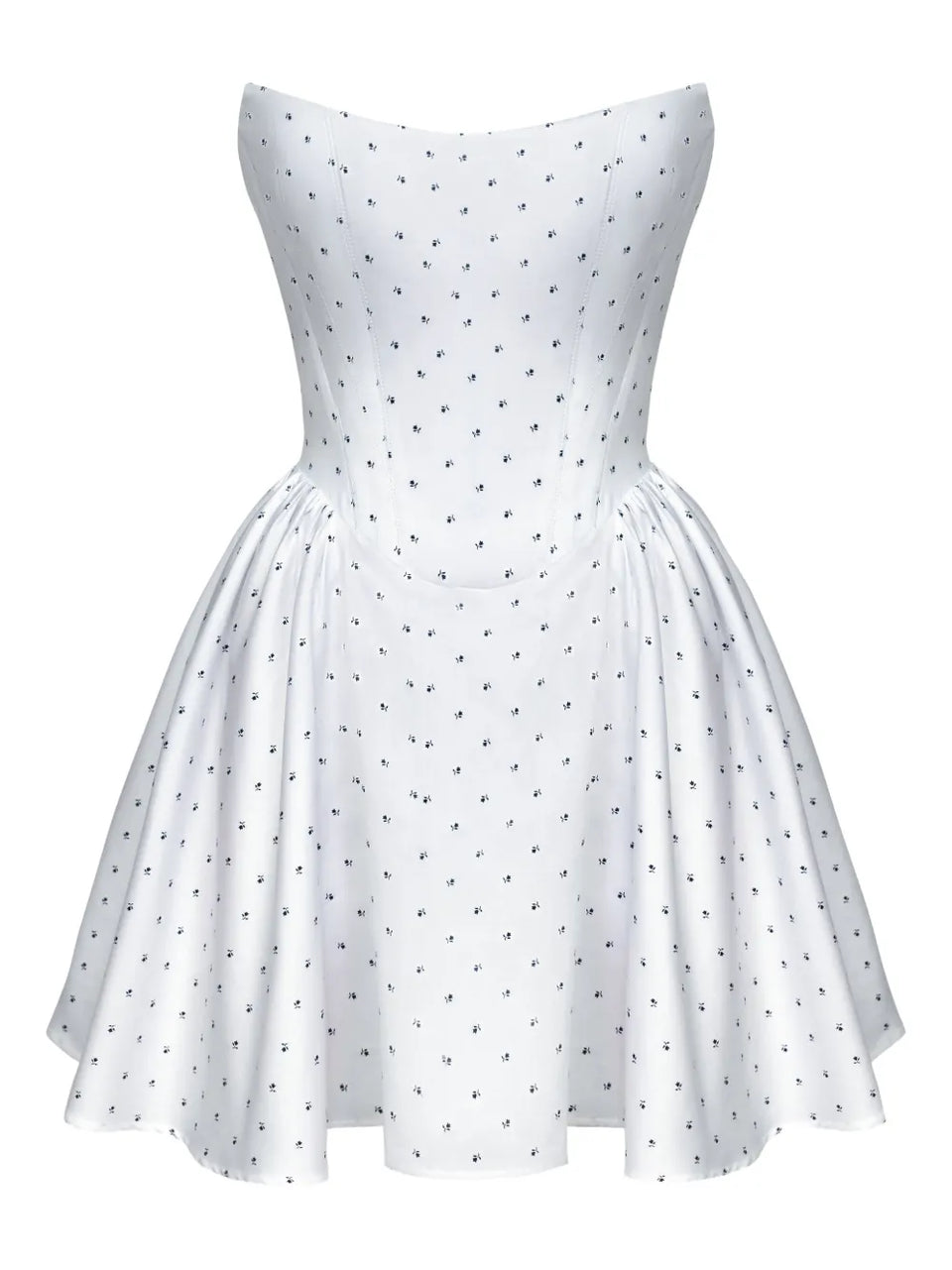Tuck corset mini dress
