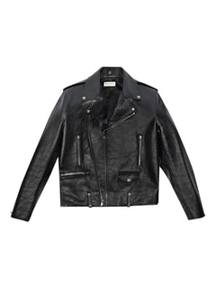 epaulettes zip biker jacket