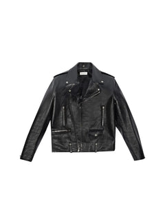 epaulettes zip biker jacket