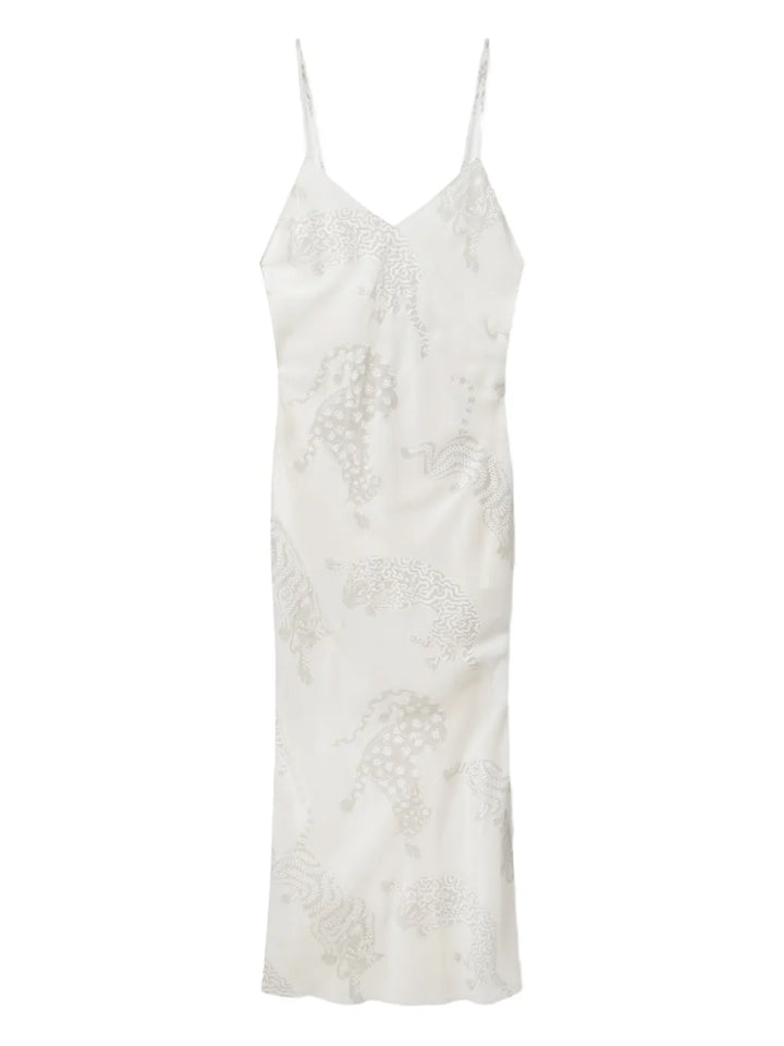 leopard-pattern sleeveless dress