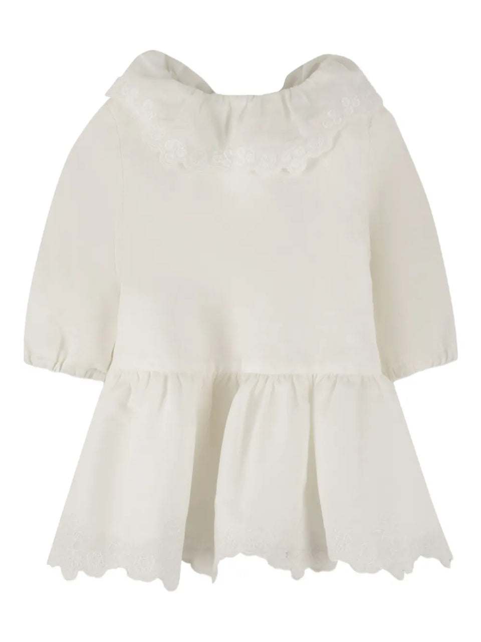 ruffled collar dress