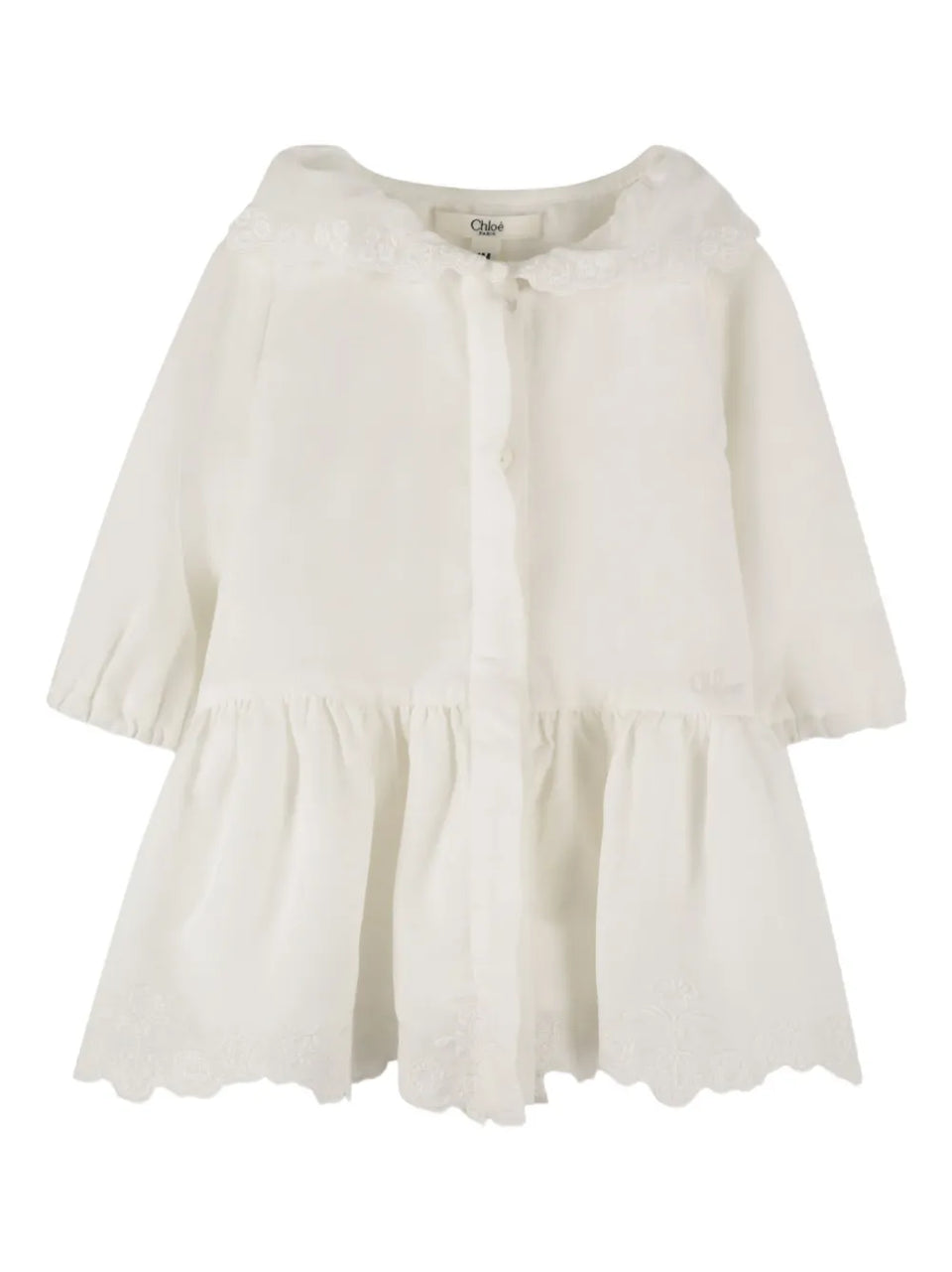 ruffled collar dress