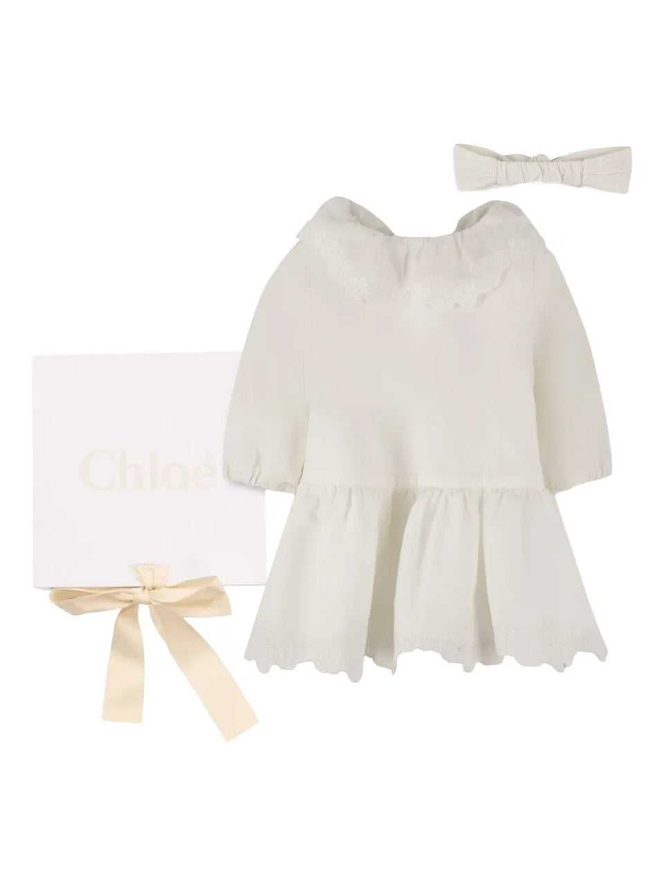 ruffled collar dress