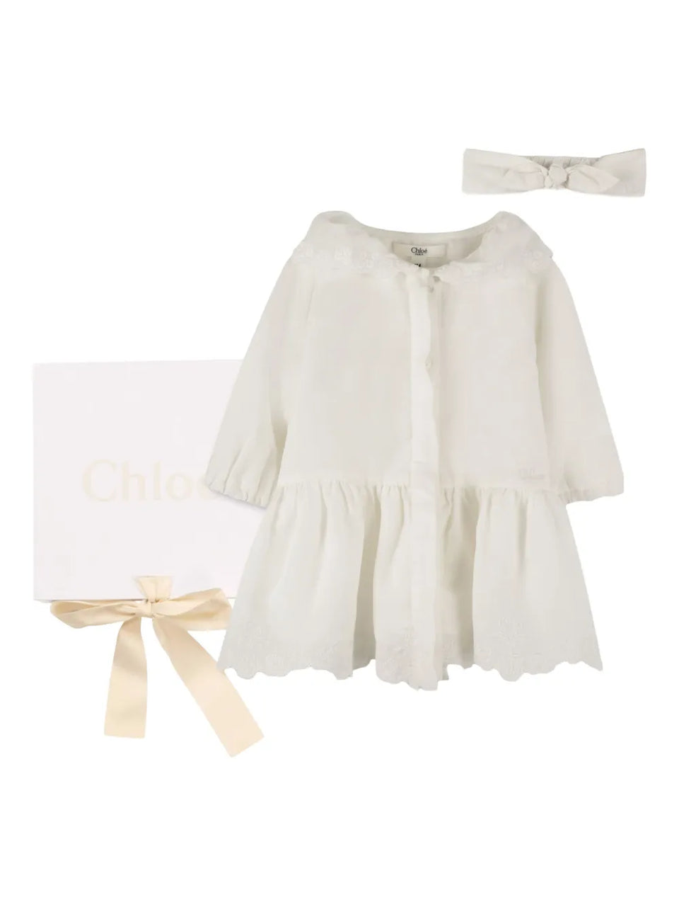 ruffled collar dress