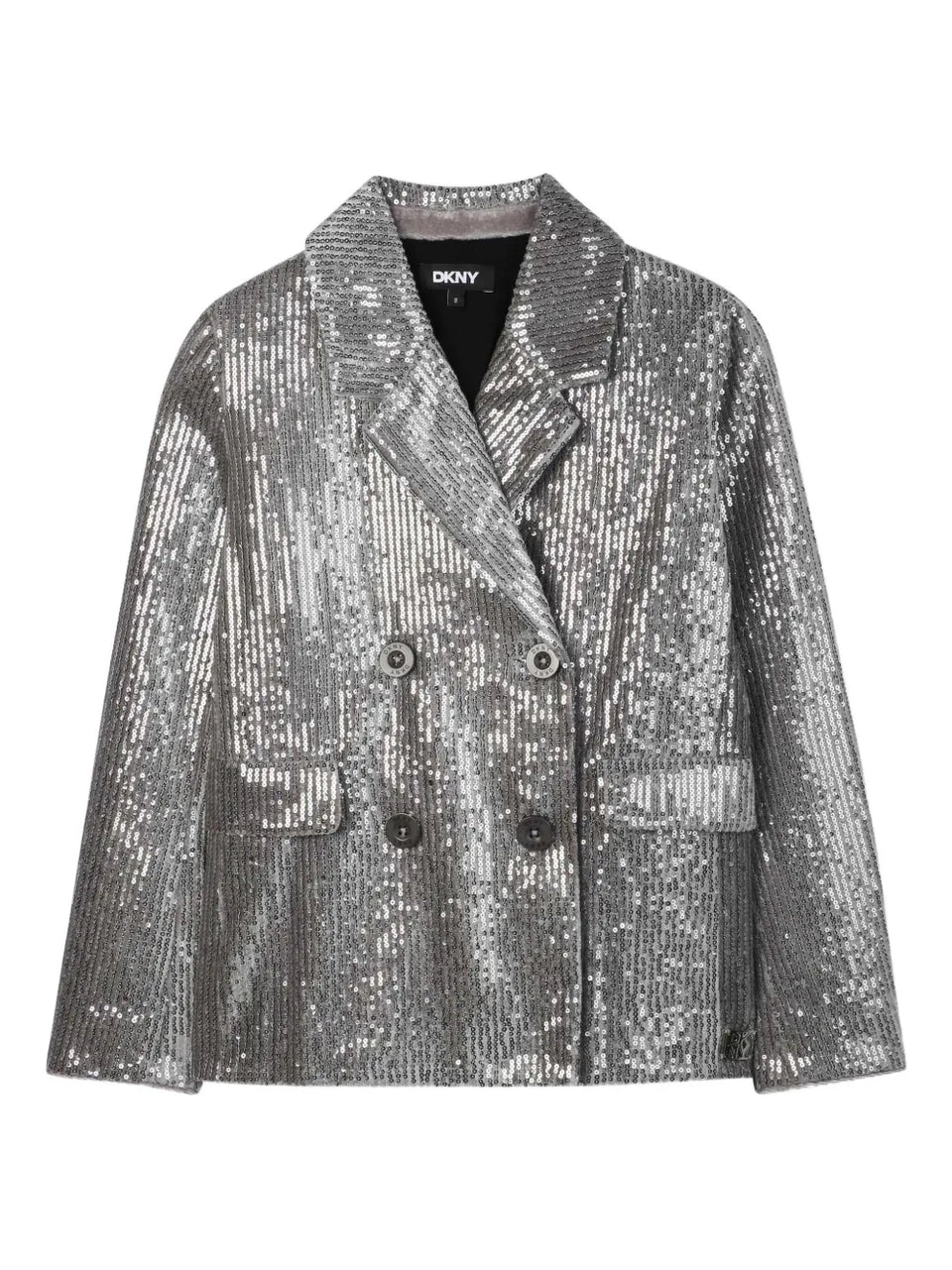 sequin-embellished double-breasted jacket