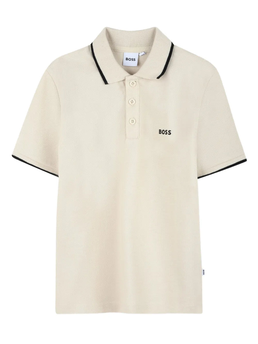 short-sleeve logo-detail polo shirt