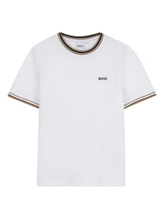 contrast-trim short-sleeve T-Shirt