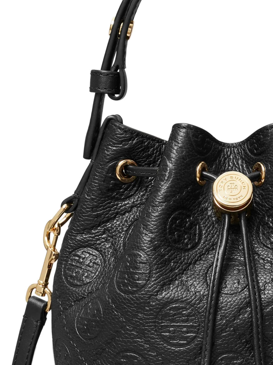 T-Monogram quilted leather bucket bag