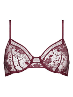 Chataigne floral-lace full-cup bra