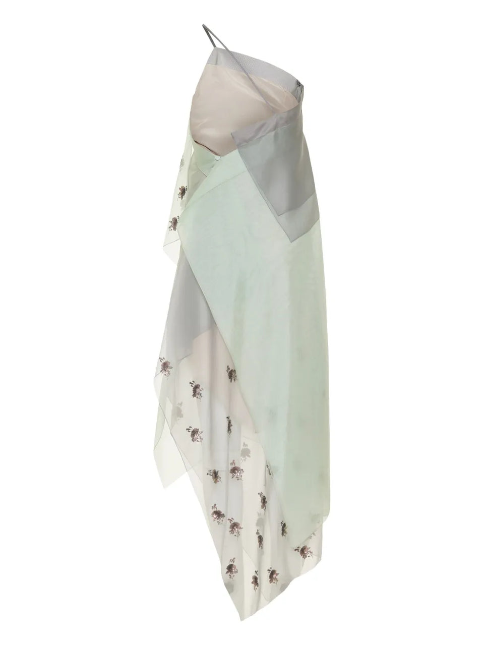 asymmetric sequin-embellished dress