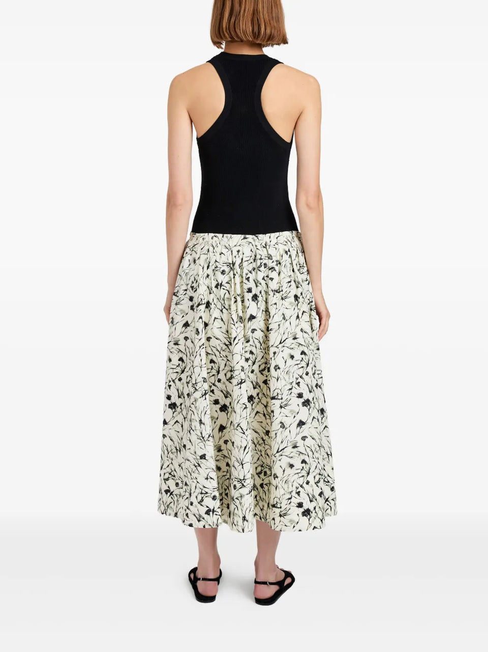 Floral Print Midi Skirt