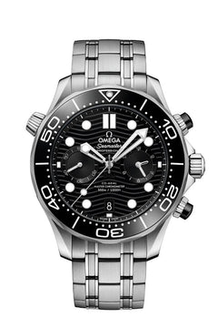 Omega Seamaster Diver 300 MCo‑axial Master Chronometer Diver Chronograph Black Dial 210.30.44.51.01.001