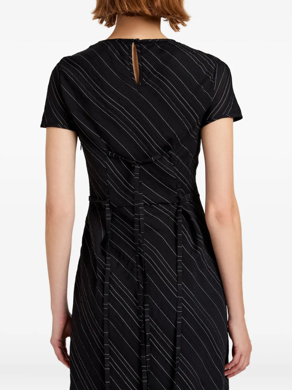 striped maxi dress