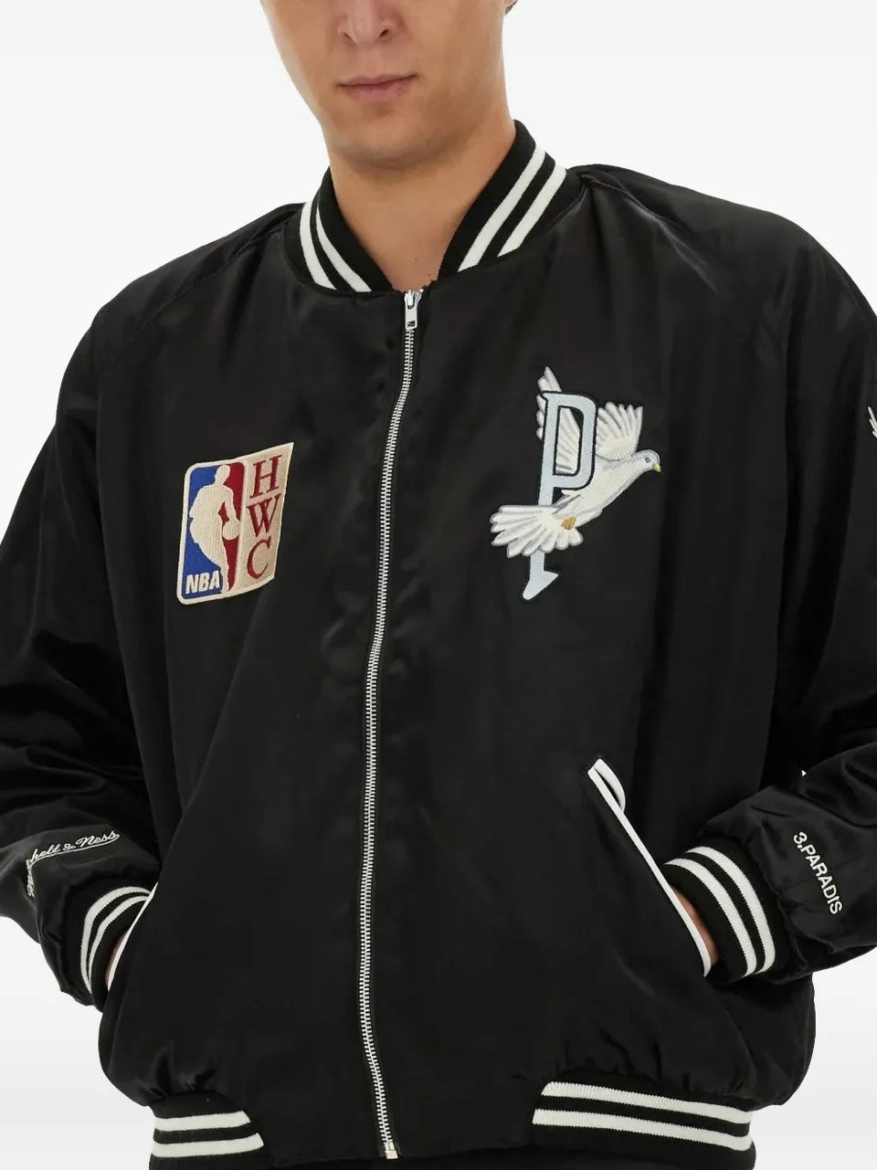 x Mitchell & Ness and The NBA Varsity bomber jacket