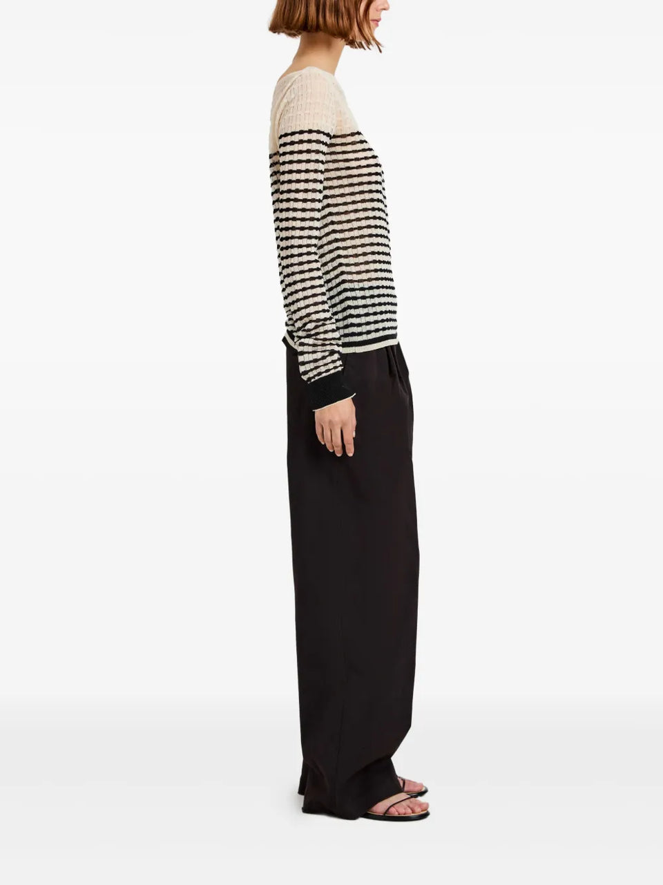 striped knitted top