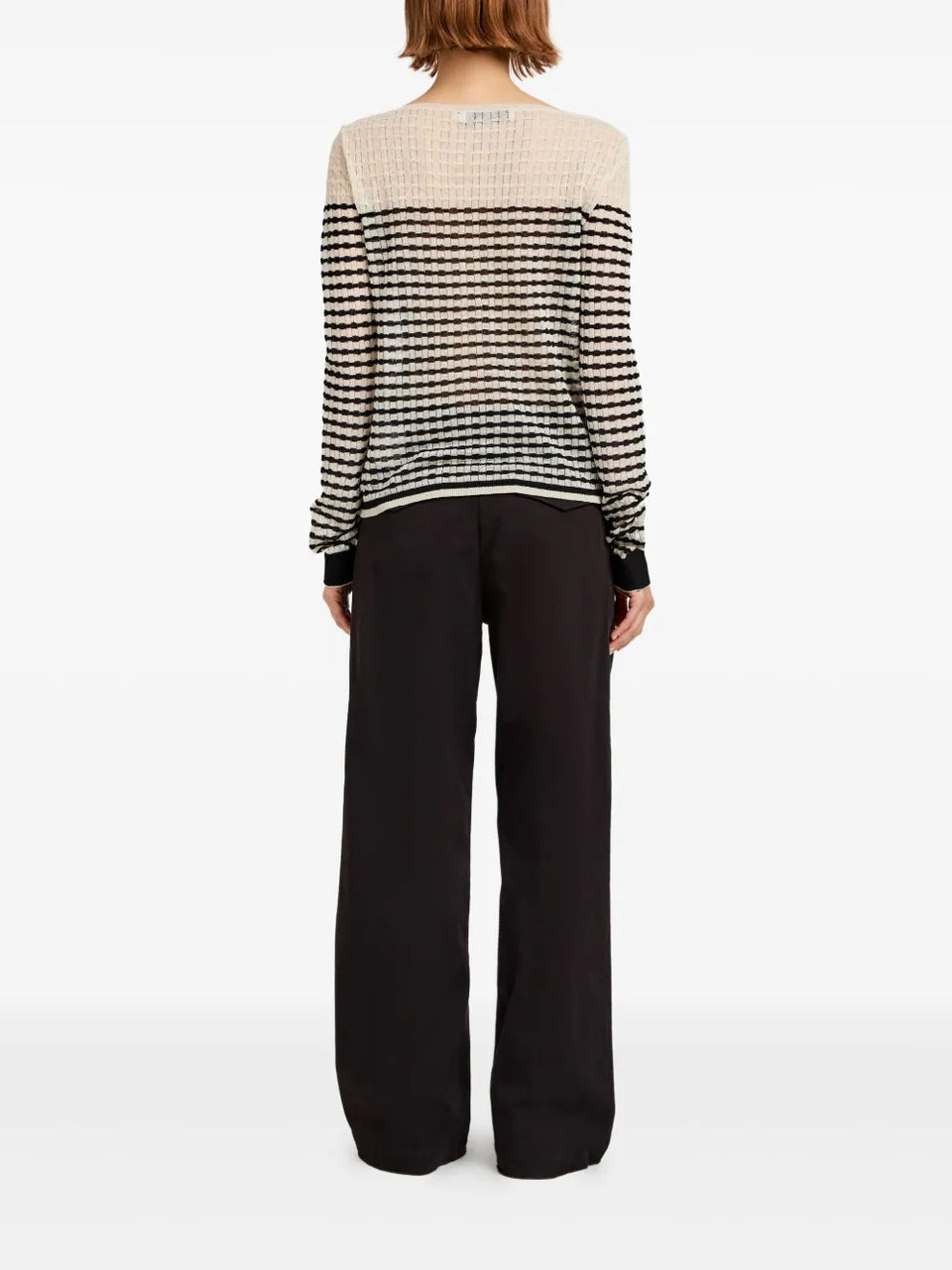 striped knitted top