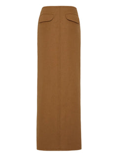 knitted maxi skirt