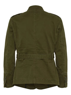 belted military jacket