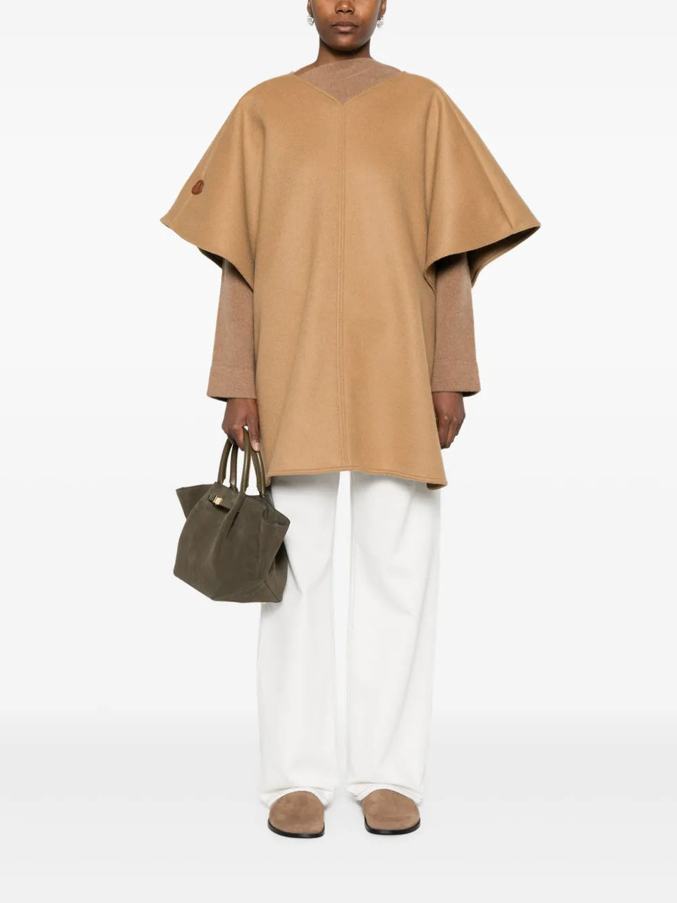 wool-blend poncho