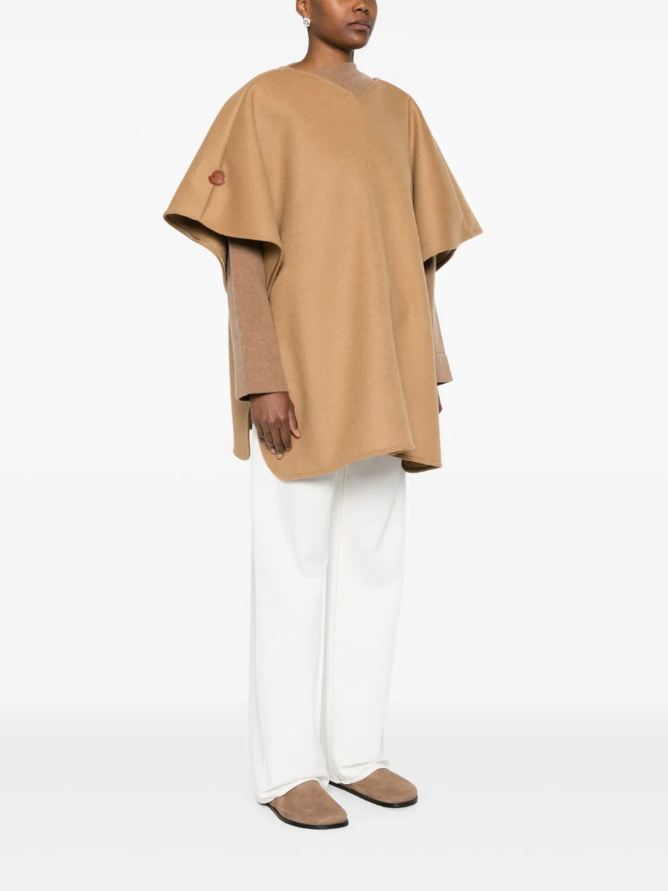 wool-blend poncho