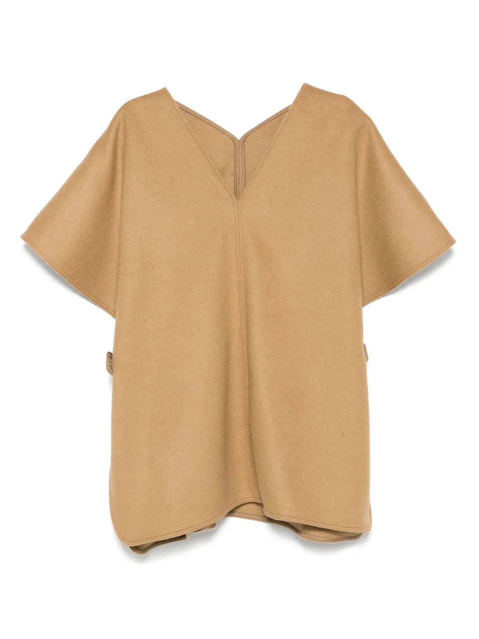 wool-blend poncho