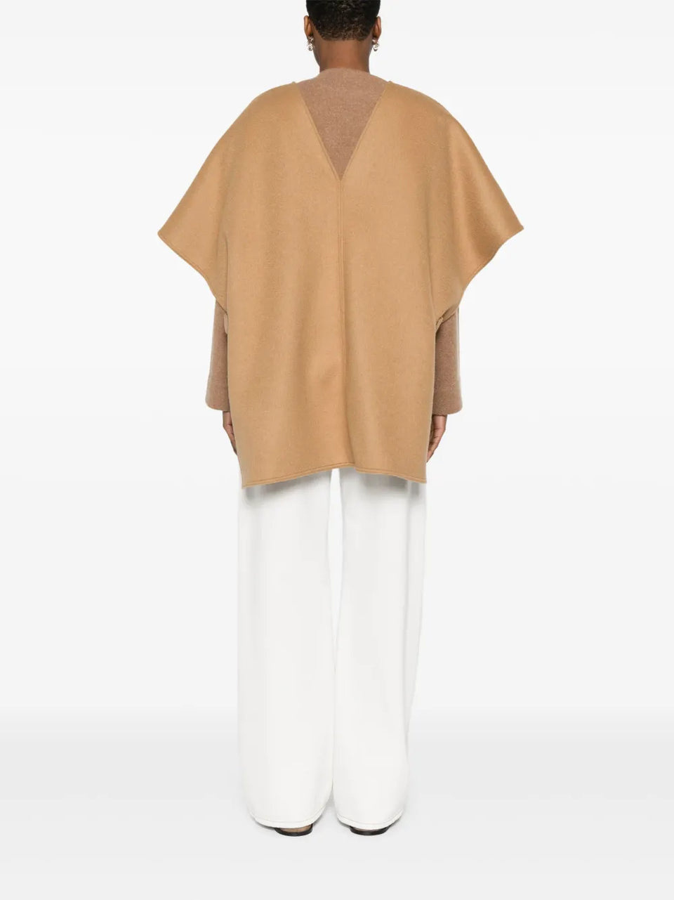 wool-blend poncho