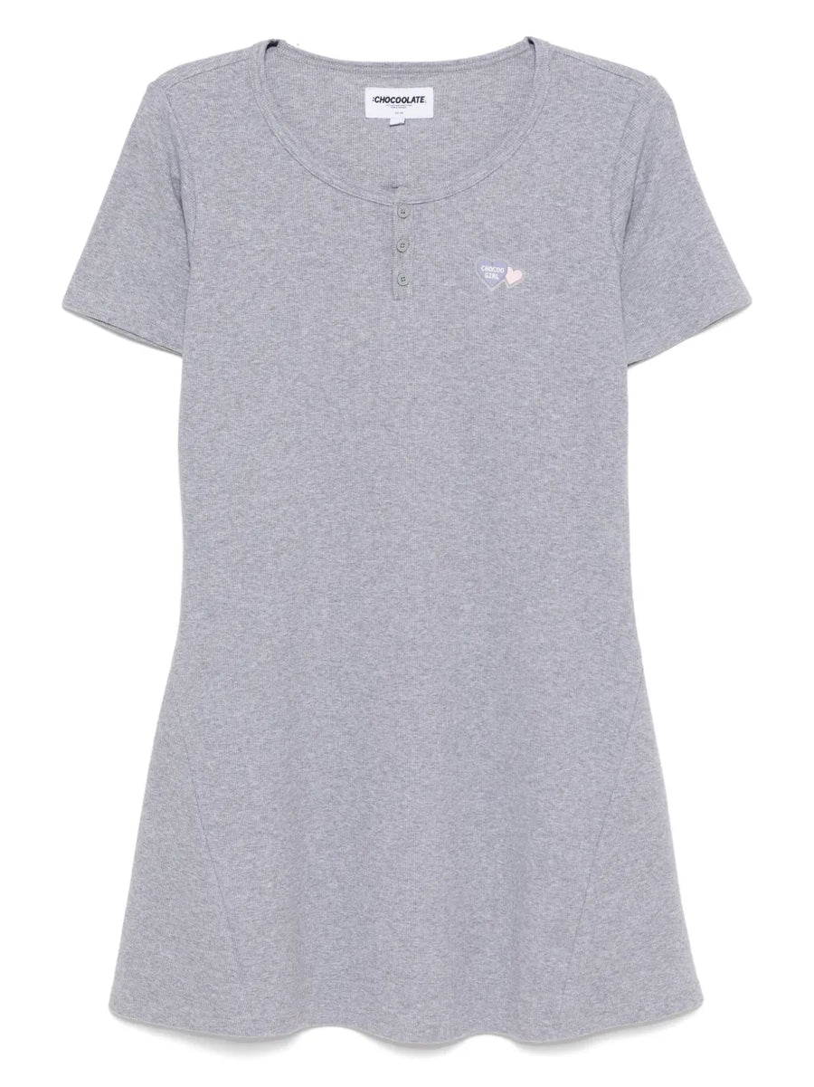 logo-patch dress