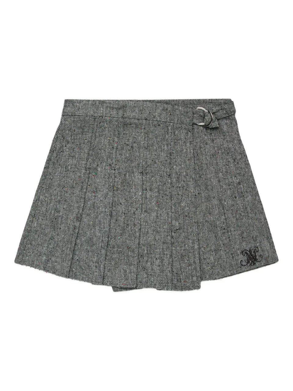 Pleated Tweed Skirt