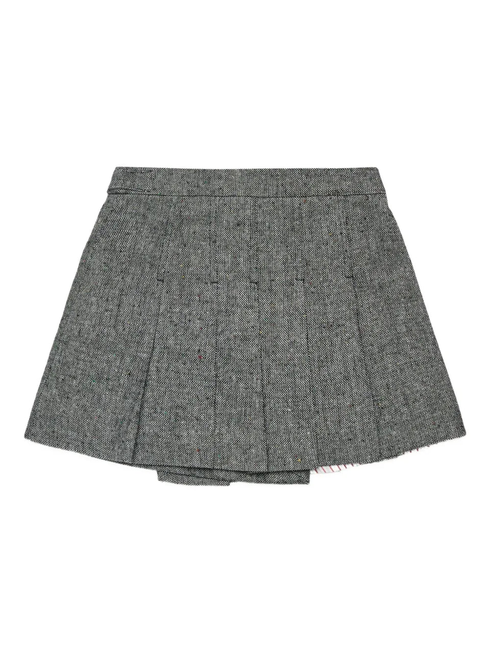 Pleated Tweed Skirt