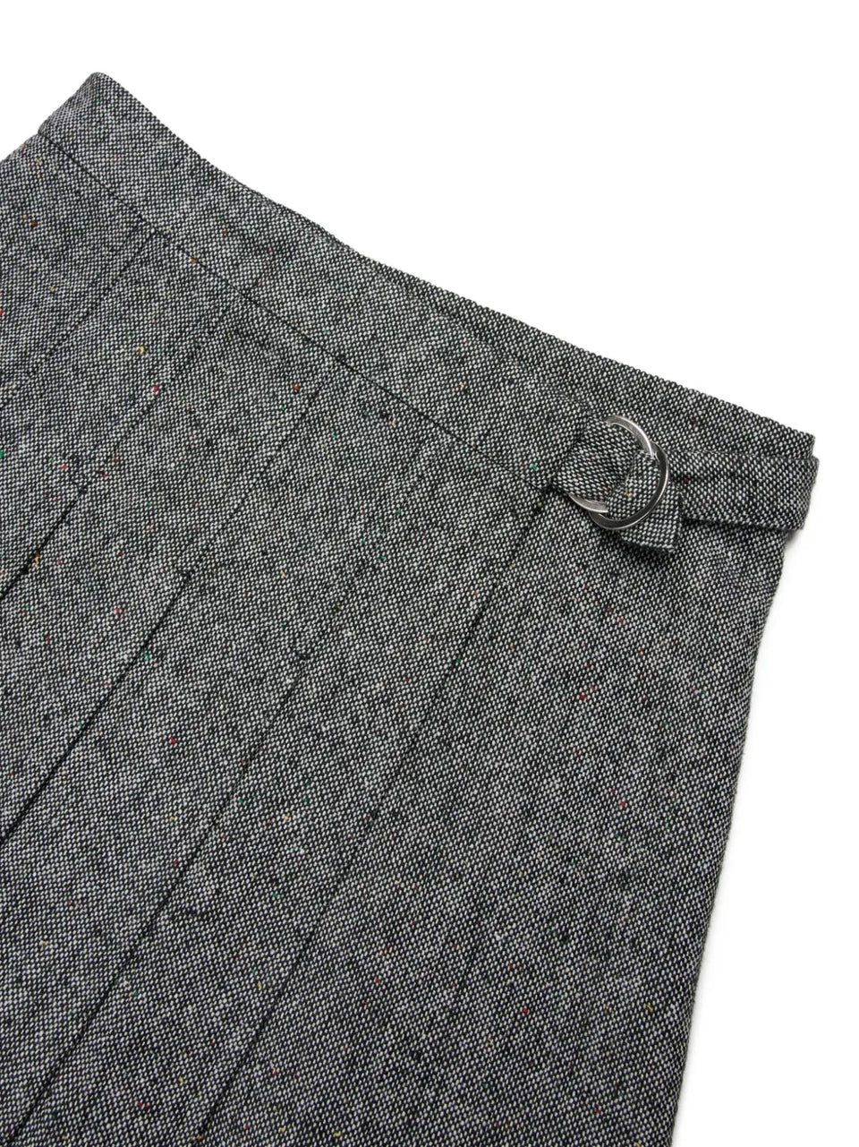 Pleated Tweed Skirt
