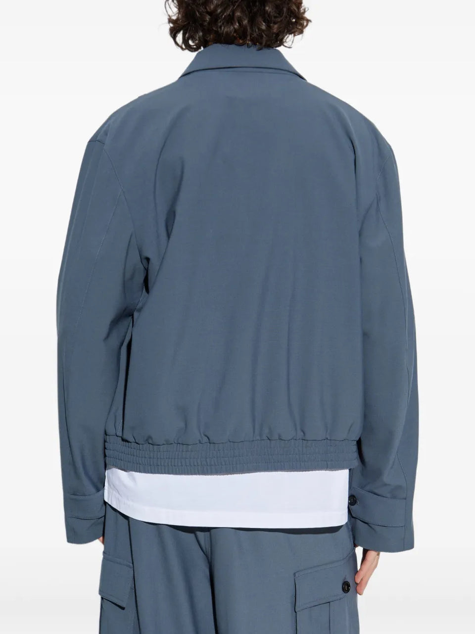 logo-print bomber jacket