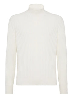 wide-ribbed sweater