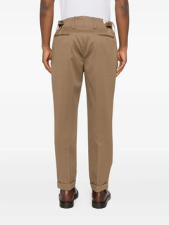 pleated cuffed trousers